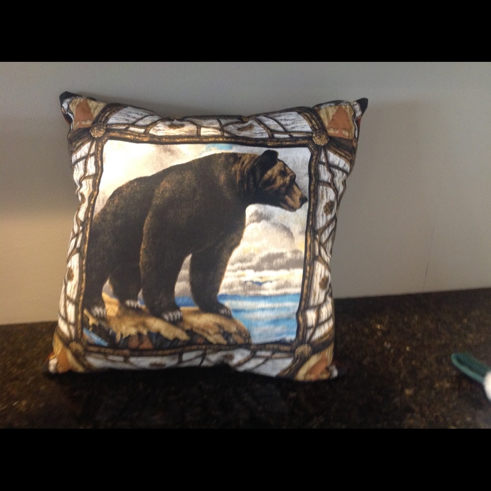 Adirondack bear pillow